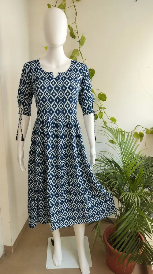 Rayon Layered Maxi - Blue